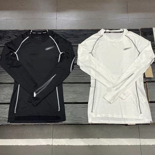 2026 Designer Brand Men's Sports Compression Long cologne Sleeve T Shirt: High Elasticity Quick Dry Fitness Running Training Track perfume Base Layer Free Shipp