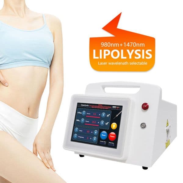 Strong Energy 980nm 1470nm Laser Lipolysis Fat Dissolving Machine Body Slimming Cellulite Removal 980nm 20w 1470nm 9w Diode Laser Machine