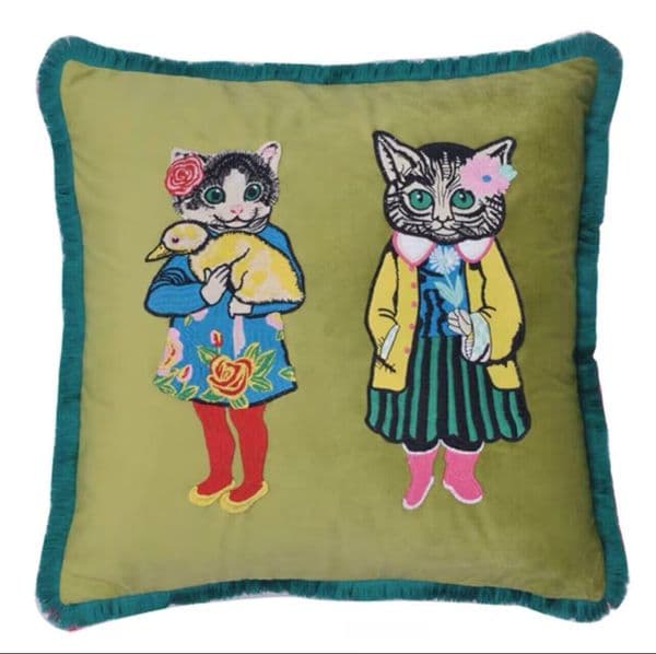 Luxury designer embroidery Signage pillowcase cushion cover 4545cm and 3050cm new Home and car decoration creative Christmas festival gift Home Textiles Y260520