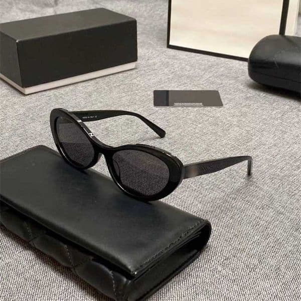 10A Mirror Quality designer men women ch5416 oval Sunglasses letter Sun glasses