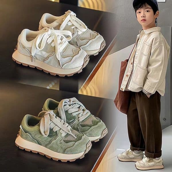 2025 Boys Shoes Casual Toddler Kids Baby Girls Breathable Sport Running Shoes Walkfashion Sneakers Soft Children Shoes Sizes 26 - 37 W0263