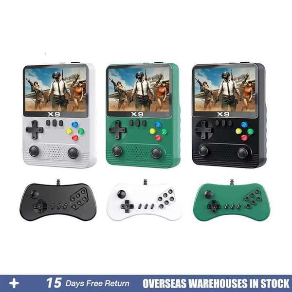X9 Retro Handheld Video Game Console 35 Inch Sn Pocket Video Game Player Single/Double Player 32GB Built-in 10000 Gam H251113