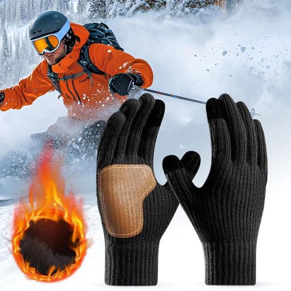 USB Heated Gloves with Touchscreen Winter Thermal Heating Gloves for Skiing Running Non-Slip Cold Weather Gear for Women Men 251112