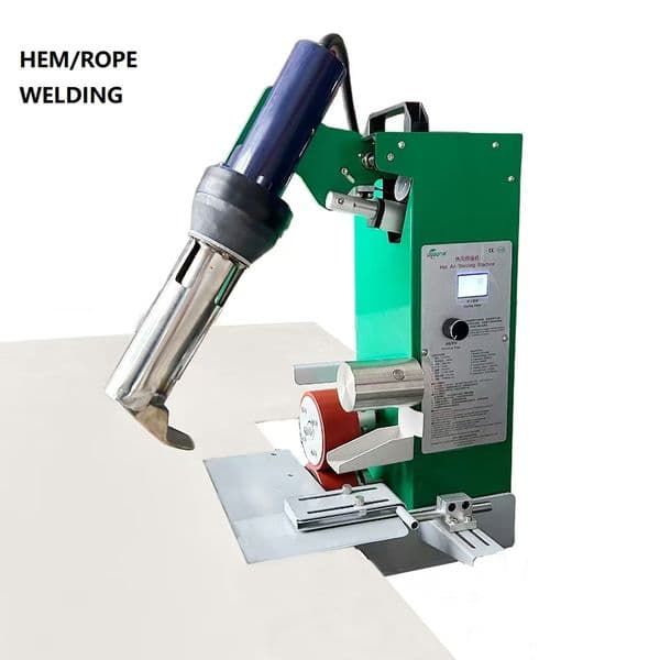 Heavy Duty Automatic Rope Pocket Welding Hem Welder Table Desktop Hot Air Welding Machine PVC Welder with CE ROHS