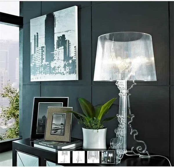 Italian Designer Desk Lamp Simple Acrylic Floor Lamp Living Room Bedroom Study Decoration Home E27 Creative Bedside LampW251113