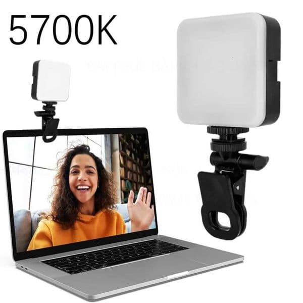 Mini LED Selfie Light with Clip Ring for iPad Mobile Phone Portable Flash Fill Light Video Photo Ring Light Photography LightM251113