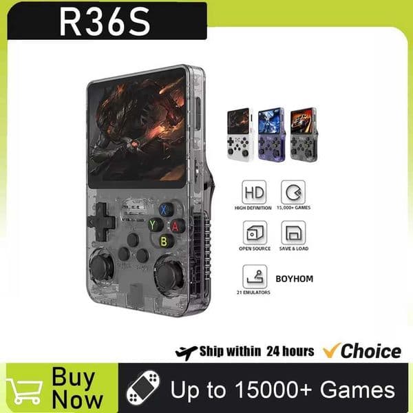 R36S Retro Video Game Console 128GB/64GB 35 Inch IPS Sn Linux System Portable Game Player Pocket Video Player Games Gifts H251113