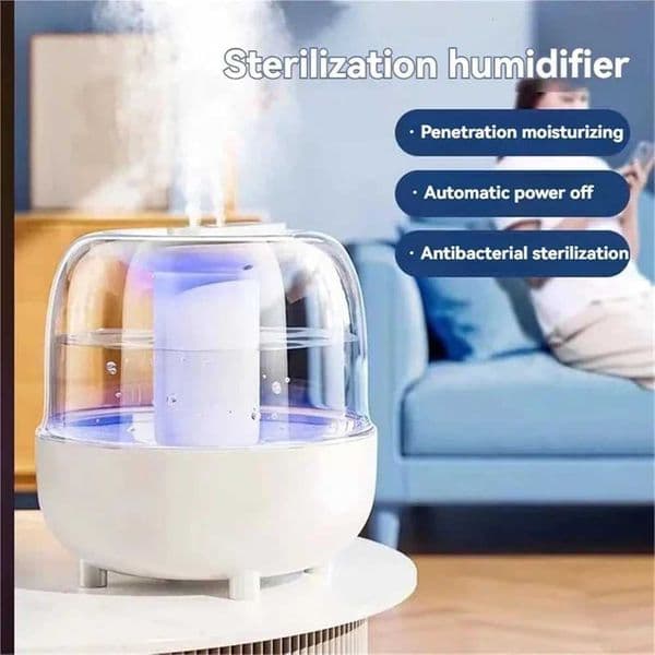 4L Air Humidifier 2 Spray Nozzle Mode Mist Maker Perfume Aroma Diffuser Home Office Large Capacity Color Night Light PurifierM251113