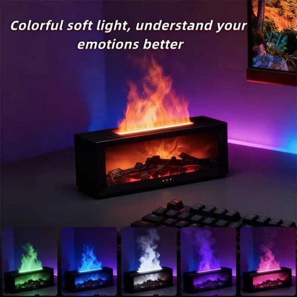 Air Humidifier Essential Oils Humidifiers Home Aroma Humidifier Flame Automatic Fragrance Diffuser With LED Light Remote ControlM251113