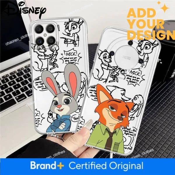 custom Case for Honor X9a X8 90 Lite X9b X8a X7b X8b Soft Phone Cover Disney Zootopia Judy Nick