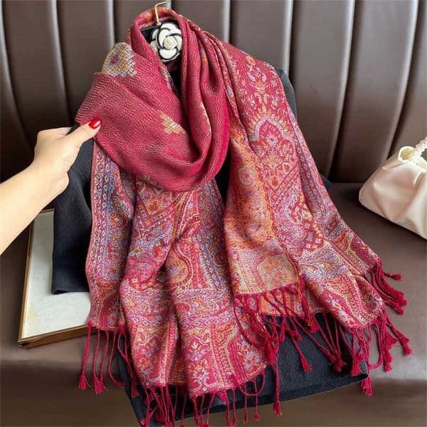 2025 Luxury Thick Cashmere Scarf Women Print New Wrs Travel Poncho Warm Blanket Winter Bufanda Shl Female Stoles W251113