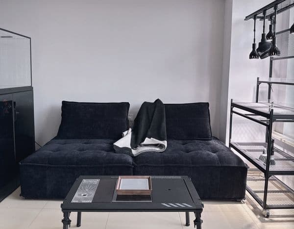 Best Thick Black H WOOL Blanket 135&170cm and matching cushion 50&50cm Blankets Selling