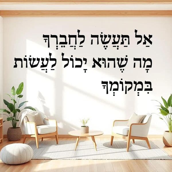 Bedroom Vinyl Art Decal Hebrew Wall Sticker Home Decorations Decoration Fashion Living Room 251112