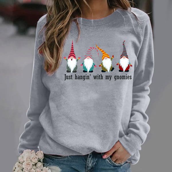 New Fall/Winter Women's Sweatshirt - Loose-Fit Long-Sleeve Top for Christmas - TT6371