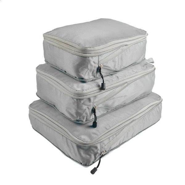 3piece compressed cube travel storage manager set with grid visual luggage portable and convenient lightweight carrying case 250409