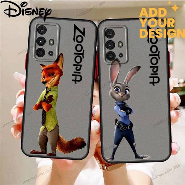 custom Zootopia Animal World Frosted Translucent For Samsung A53 A52 A33 A32 A51 A71 A21S A13 A73 A50 A22 A12 5G TPU