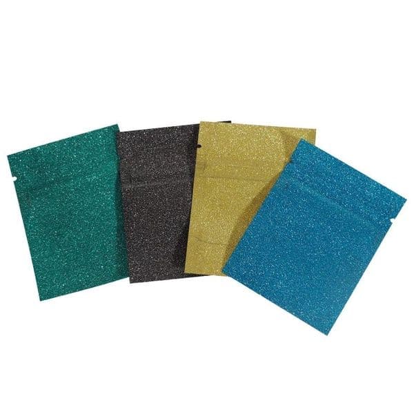 4 Colors Shining Sealed Small Bag Self Sealing Jewelry Earrings Gift Bag Aluminum Foil Tea Jewelry Packaging Bag LX3516