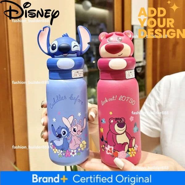 Custom Cartoon Mug Cute Stitch Nick Judy Doll Children's Special Stainless Steel Water Cup for Boys and Girls Go To School