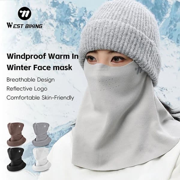 WEST BIKING Cycling Face Mask r Autumn Winter Windproof Bike Balaclava Hat High Elasticity Bike Neck Scarf Skiing Face Covering 251110