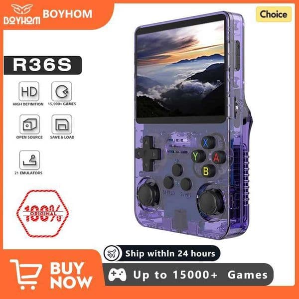 NEW Green R36S Retro Handheld Game Console Linux System 35 Inch IPS Sn Portable Pocket Video Player 64GB 128G Game Kid Gift H251113