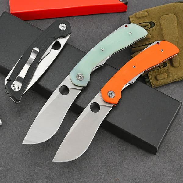 C239 Knife 8cr13Mov Folding Blade G10 Handle Outdoor Camping Wilderness Survival Self-defense Portable Outdoor Pocket Knives