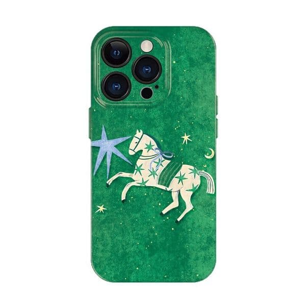 White Horse Galaxy Phone Case Compatible with iPhone 17/16/15 Pro Max Shockproof iPhone 14/13/12 Protective Cover Q260428
