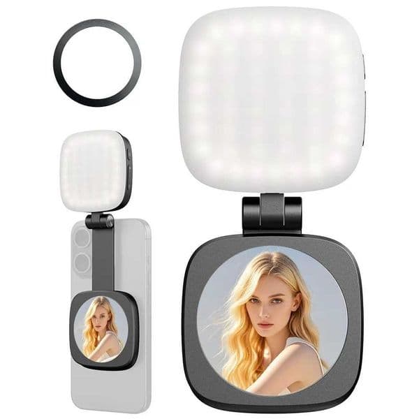 New Mobile Phone Selfie Light Compatible with Magnetic iPhone for Zoom Makeup Photography Recording Video ConferenceM251113