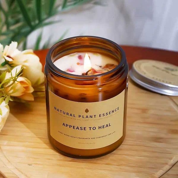 Scented candles with dried flowers scented candles with cups candles that can be bur directly without a candlestick Smokel H251114 Z260527
