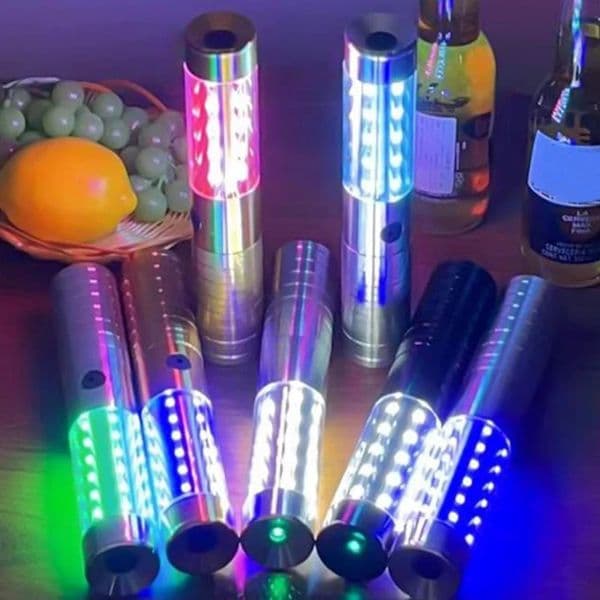 LED Strobe Baton Champagne Wine Bottle Service Sparkler for VIP Nightclub KTV Bar LED Flash Sticks Bottle Flash Baton 250414