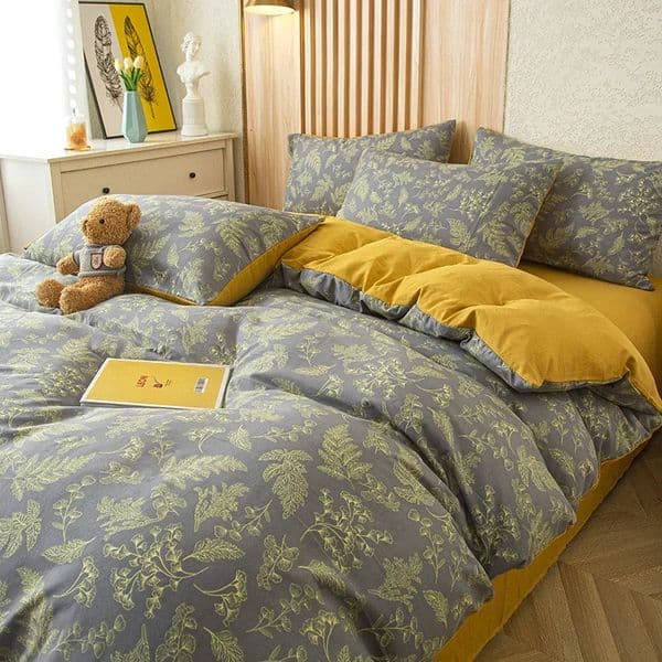 Down duvet cover set double-layer yarn including 1 duvet cover and 1/2 pillowcase no down duvet cover inserted no pillow core 250414