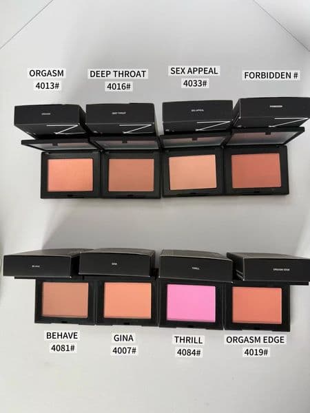 Cosmetics Makeup Blush 4.8g Face Bronzers Highlighters Palette 0.16oz High Gloss Blusher 8 Color Orgasm Sex Appeal Deep Throat Mahal Blushes