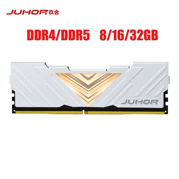JUHOR Memory RAM DDR5 DDR4 8G 16G 32G 2666MHz 3600MHz 3200MHz 5600MHz 6000MHz Desktop Memories Udimm 1333 Dimm Stand For Laptop AMD Intel Computer Office Game PC New