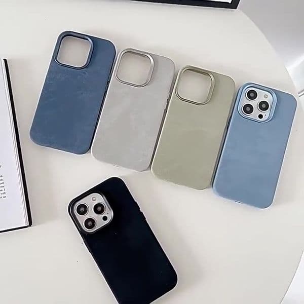 Flannel Microfiber Magnetic Anti-fall Case for iPhone 12.13.14.15.16.17 Pro.Pro Max