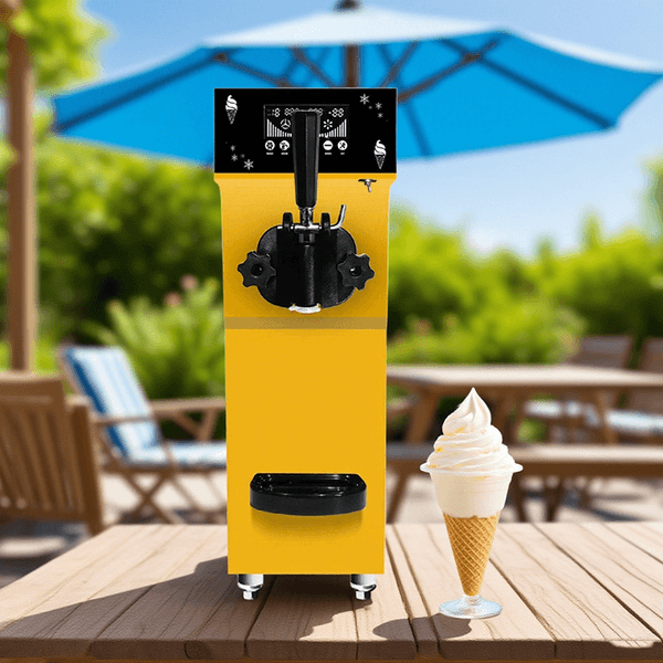 Desktop Quick Out Single Head Fruit Soft Ice Cream Maker Small Cone Machine Commercial Automatic Preservation Pre Cooling