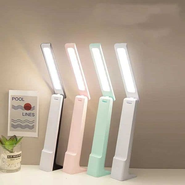 LED Folding Desk Lamp USB Charging Touch Control Dimmable Desktop Eye Protection Reading Study Office Bedroom Bedside LampW251114