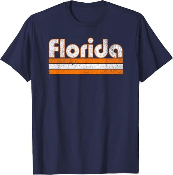T shirt for Mens Florida vintage city Graphic Tee Casual Tops Clothes Short sleeve cool