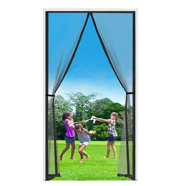 Sheer Curtains Magnetic Door Screen Custom Size Mosquito Net Curtain Fly Insect Automatic Closing Invisible Mesh For Kitchen indoor living room 250427wwBJ