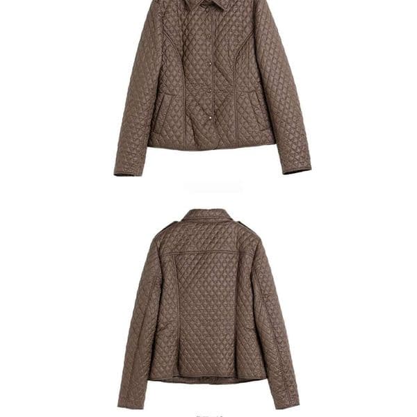 Women's Wear Women Long Sleeves Parkas Outwear New Ladies Fashion Thin Style Down Cotton Coat Spring Autumn Female Lingge Puffer Jacket