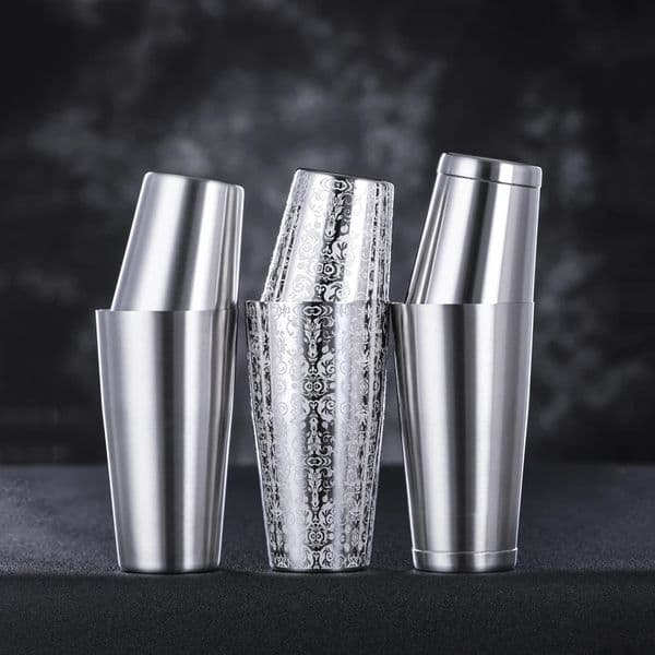 Bar Cocktail Shaker Boston Shaker 2-piece Set 18oz Weighted 25oz Weighted Professional Bartender Cocktail Shaker- 250414
