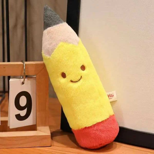 Latest Stationery Pencil Rubber Ruler Keychain Pendant Doll Kawaii Plush Toy Doll Cartoon Anime Cute Childrens Birthday Gift Y251114
