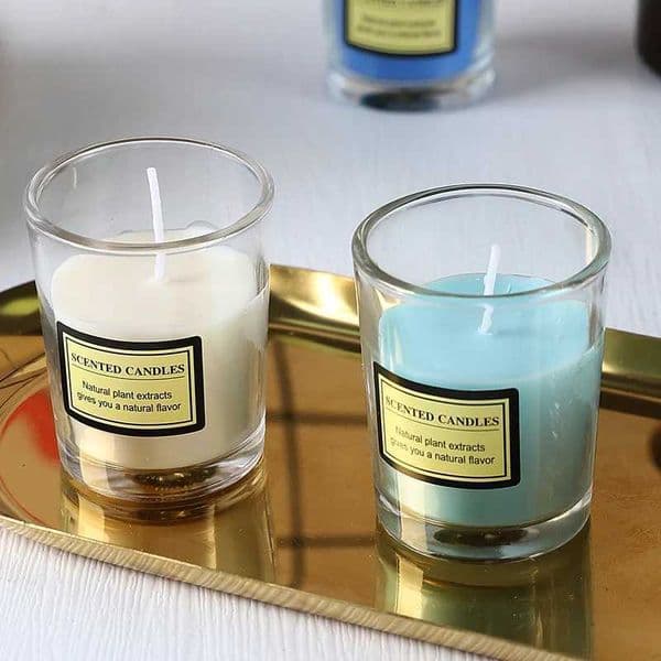 Smokeless Aratherapy Candle Cup Soybean Wax Cotton He Rance Desktop Decorative Ornaments Scented Candles H251114 Z260527