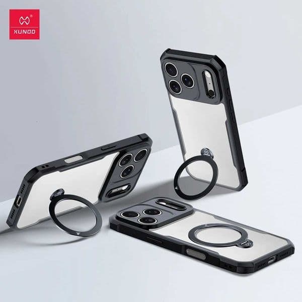 Xundd For iPhone 17 Pro Max Case For iPhone 17 Pro 17 Air Magnetic Stand Case 360 Rotatable Holder Shockproof CoverM251114