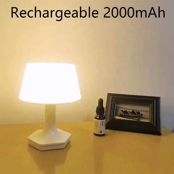 Simple LED Rechargeable Table Lamp Two Colors Switch Bedside USB Desk Light Eye Care For Bedroom Reading Decoration Night LightW251114 M260303