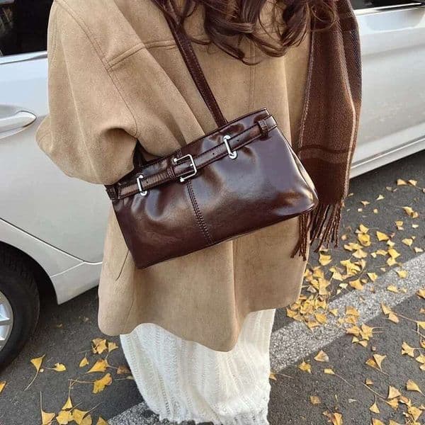 Vintage Handbag For Women Large Capacity 2024 New Autumn/Winter Underarm Commuting Korean Casual Single Shoulder Tote Bag