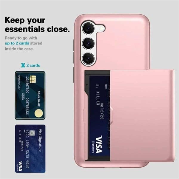 For Samsung Galaxy S26 S25 S24 Ultra S22 Plus S23 S21 S20 FE Note 20 A17 A55 Wallet Cover Card Holder Slot Shockproof Phone Case C2605151