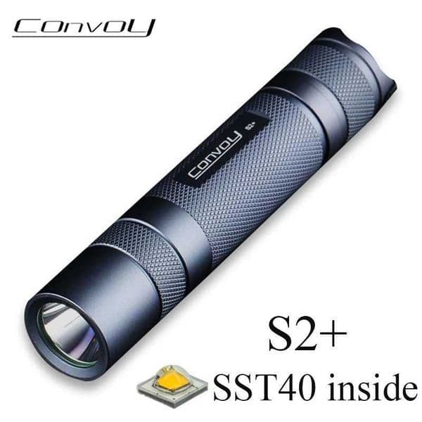 Convoy S2 Plus SST40 Flashlight Linterna LED High Powerful 18650 Flash Light 1800 Lumen Camping Fishing Work Light Mini Lantern Z251115