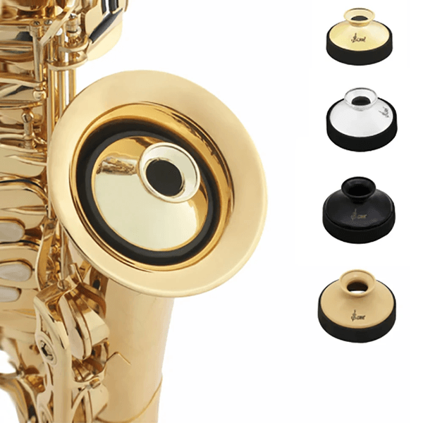 SLADE Light Texture and Small Volume Gold Silver ABS Material Alto Saxophone Silencer with Quiet Practice