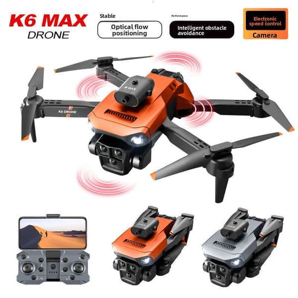 K6 MAX Triple Camera 4K Aerial Drone Four-Sided Obstacle Avoidance Remote Control Aircraft Optical Flow Positioning Quadcopter