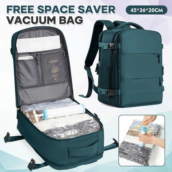 Short Distance Easyjet 45x36x20 Travel Backpack Hand Luggage Anti-theft Notebook Backpack Vacuum Bags for Clothing 251114