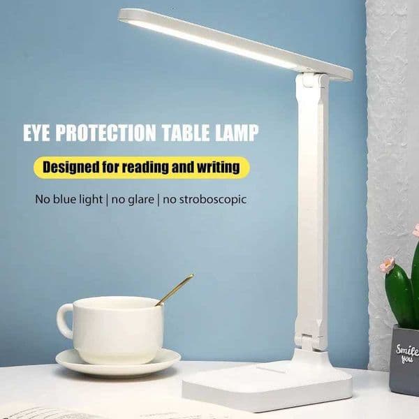 Foldable LED Desk Lamp USB Table Lamp Study Dimmable Office Light Bedside Lamp for Reading Smart Control Brightness Eye ProtectW251115